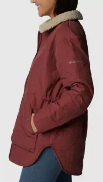 Columbia Women's Birchwood Quilted Jacket, Beetroot, XXL