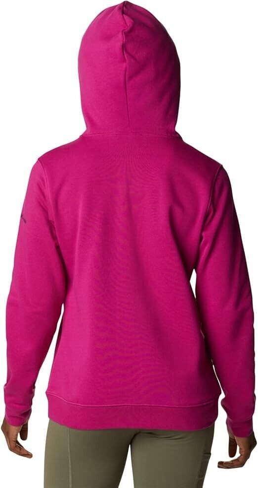 Columbia Women's Trek Graphic-Logo Full Zip Hoodie, Wild Fuchsia, XXL