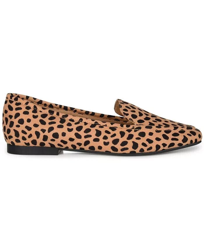 Journee Collection Women's Tullie Square Toe Loafers, Animal Print, 7.5 M