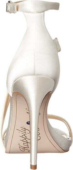 Jessica Simpson Women's Rayli Asymetric Ankle-Strap Dress Sandals, White, 8M