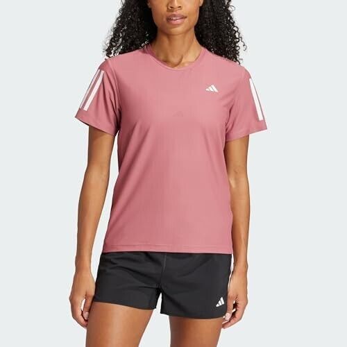 Adidas Women's Own the Run Short Sleeve T-Shirt, Preloved Crimson, XL