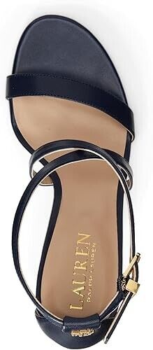 Lauren Ralph Lauren Women's Gabriele Crisscross Dress Sandals, French Navy, 10M