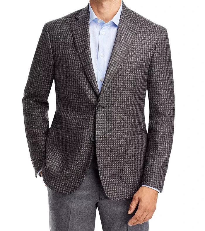 The Men's Store at Bloomingdale's Regular Fit Houndstooth Sport Coat, Brown, 42R