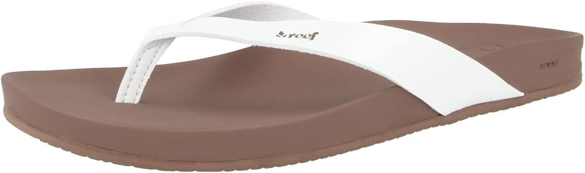 REEF Women's Cushion Court Flip-Flop Sandal, Cloud, 11M