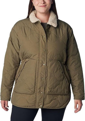 Columbia Women's Birchwood Quilted Jacket, Stone Green, XS