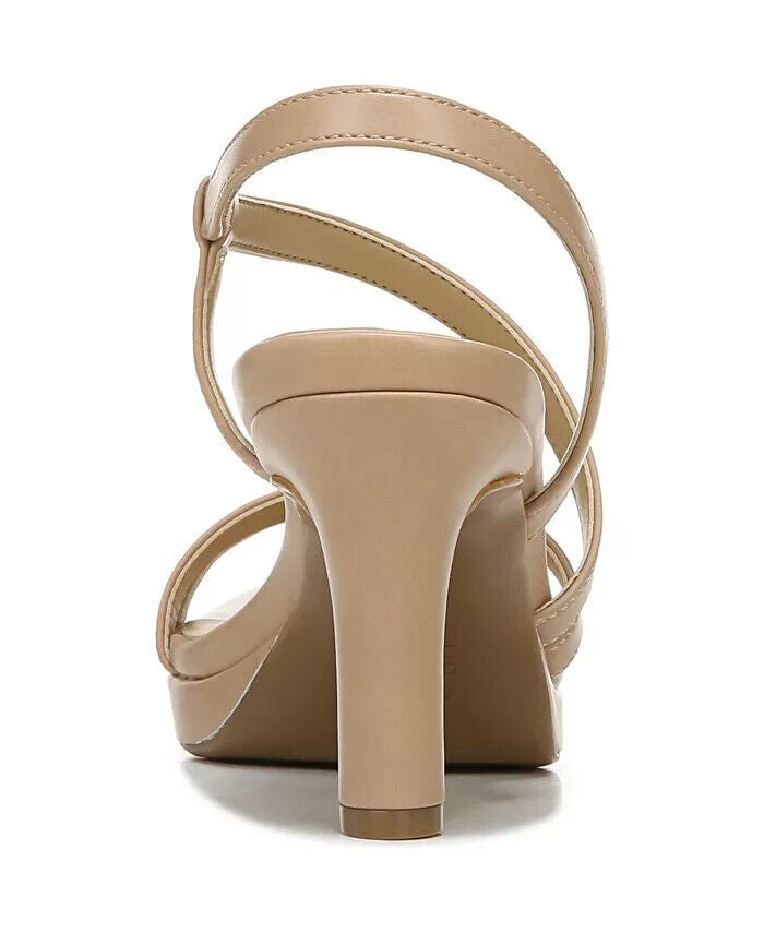 Naturalizer Brenta Strappy Dress Sandals, Creme Brulee Faux Leather, 6.5M