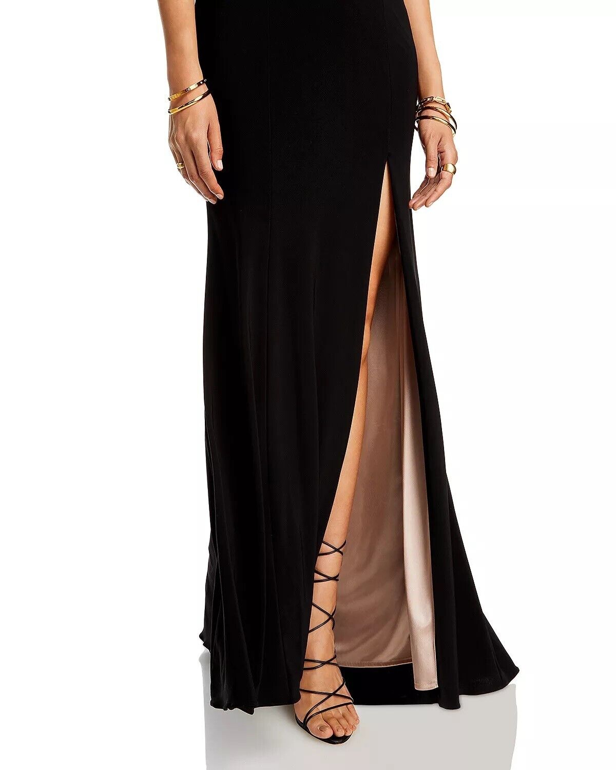 Aqua Velvet One-Shoulder Gown - 100% Exclusive, Black, Size 8