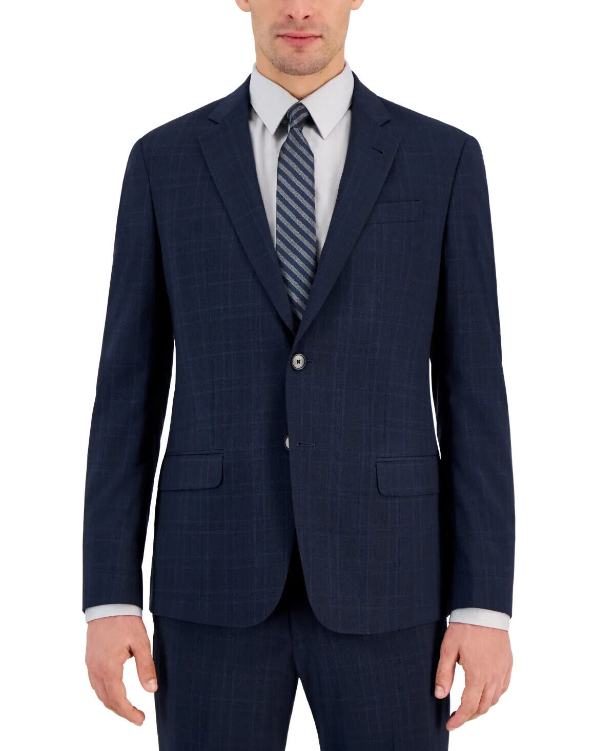 Armani Exchange Men's Slim-Fit Wool Suit Jackets, Navy, 38R