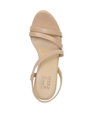 Naturalizer Brenta Strappy Dress Sandals, Creme Brulee Faux Leather, 6.5M