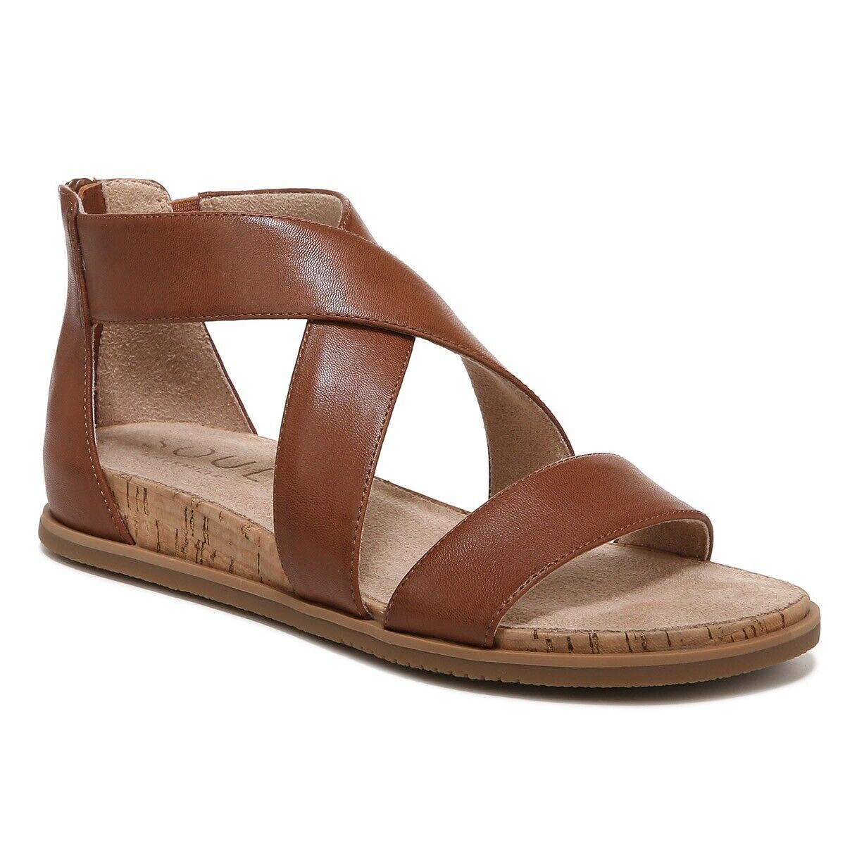 Soul Naturalizer Cindi Gladiator  Strappy Sandals, Toffee Brown Smooth, 7.5M