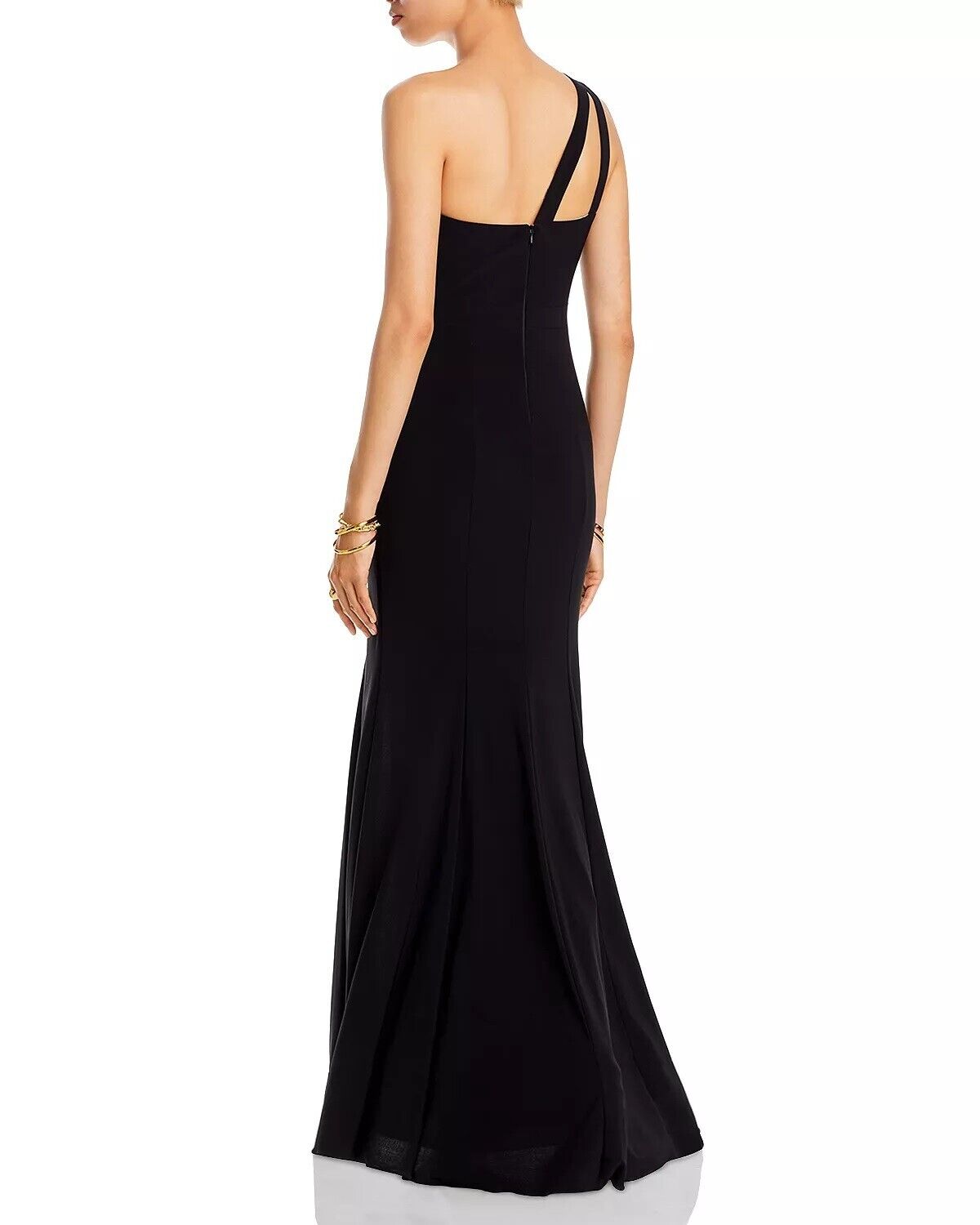 Aqua Velvet One-Shoulder Gown - 100% Exclusive, Black, Size 8