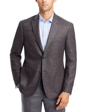 The Men's Store at Bloomingdale's Regular Fit Houndstooth Sport Coat, Brown, 42R