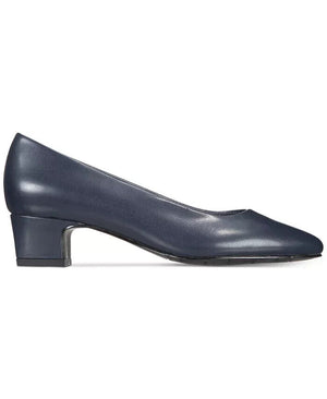 Easy Street Prim Kitten Heel Pumps Shoes, Navy, 11M